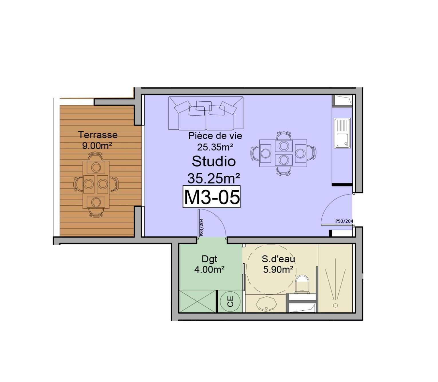 Studio T1 Bis Vue Mer Propriano Проприано Экстерьер фото